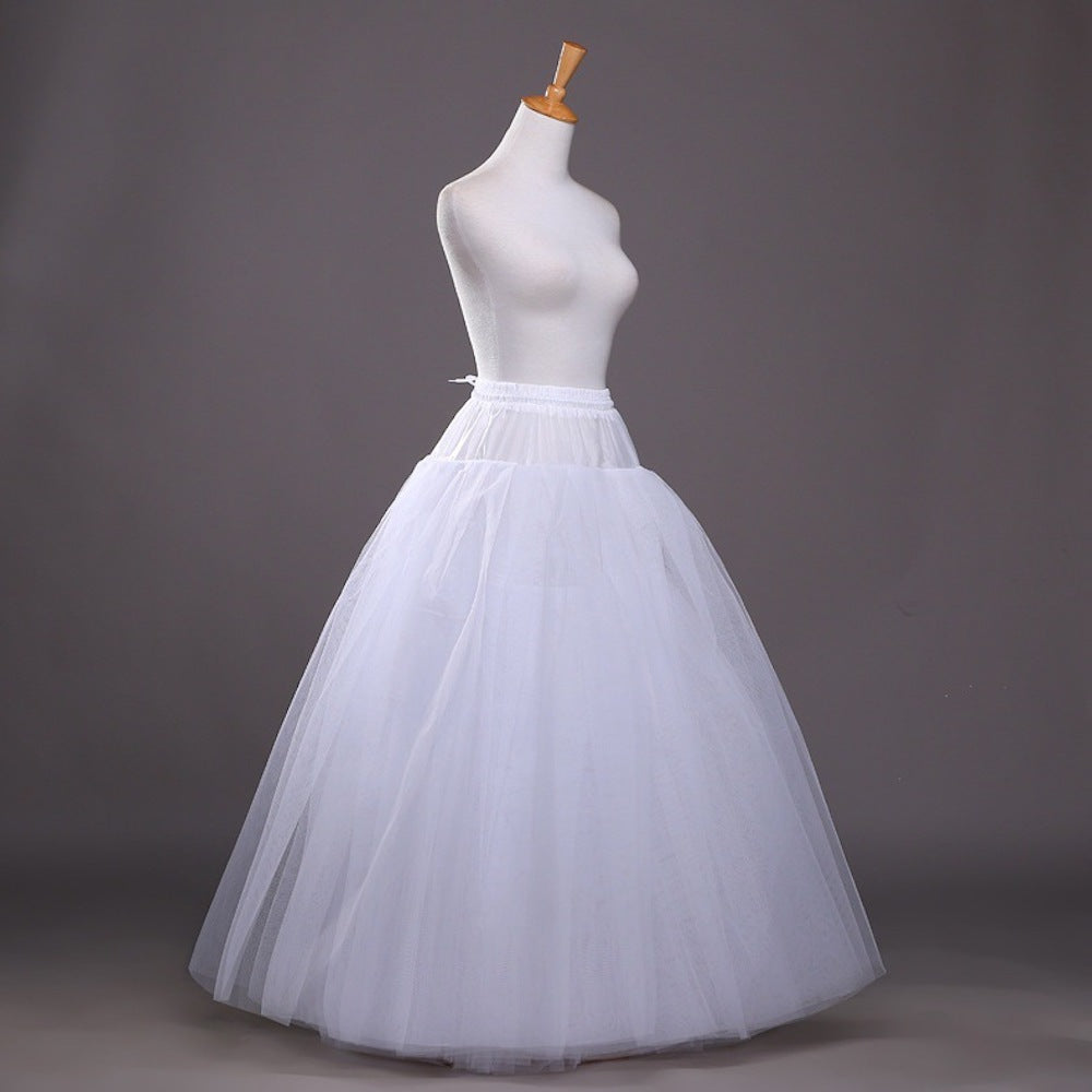 A-Line Slip Floor-Length 3 Tiers Petticoats for  A Line Style for bride Imagen secundaria del producto