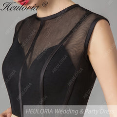 HEULORIA short evening dress round neck tulle party dress formal dress ED-69