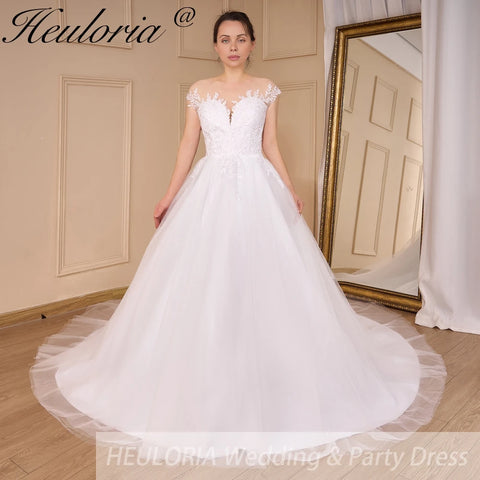 Boho Wedding Dress lace bride dress plus size robe de mariee shinny A line Wedding Bridal Gown