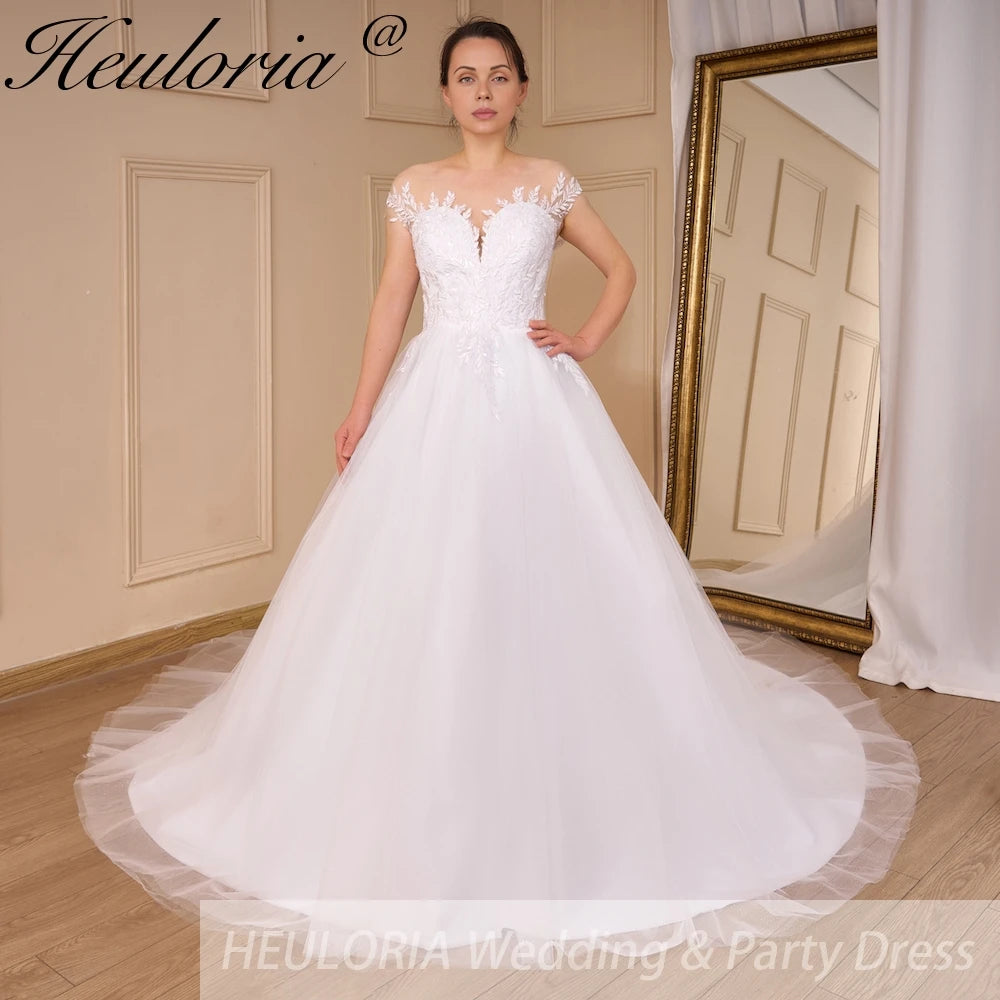 Boho Wedding Dress lace bride dress plus size robe de mariee shinny A line Wedding Bridal Gown AL-791