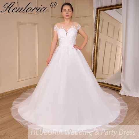 Boho Wedding Dress lace bride dress plus size robe de mariee shinny A line Wedding Bridal Gown