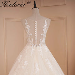 HEULORIA Robe De mariée col en V longue Train Robe De bal Robe De mariée princesse Robe De mariée Robe De mariée Robe De mariée De mariée 