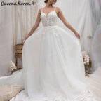 Elegant lace wedding dress A line off shoulder bride dress robe de mariee A line Wedding Bridal Gown AL-QK57