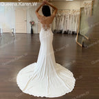Elegant mermaid Wedding Dress taffeta bride dress robe de mariee removable off shoulder Wedding Bridal Gown QK150