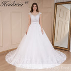 HEULORIA Princess Ball Gown Wedding Dress sleeveless bride dress Sweetheart plus size robe de mariee Lace beading Wedding Bridal Gown BA-586