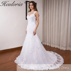 HEULORIA vintage Mermaid Wedding Dress sweetheart lace beading bride dress Robe de mariage customize ME-1231