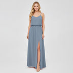 HEULORIA Long Bridemaid dress sweetheart neck chiffon party dress formal dress ED-119