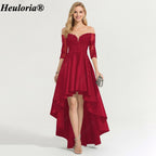heuloria-Off-the-Shoulder Lace Satin High-Low Evening Dress with 3/4 Sleeves-ed-173