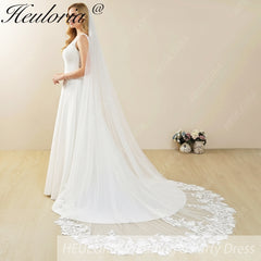 Cathedral Wedding Veil Lace bridal veil with Metal Comb Length 300cm width 300cm for Bride  VL-30