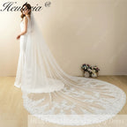 Cathedral Wedding Veil Lace bridal veil with Metal Comb Length 300cm width 300cm for Bride VL-110
