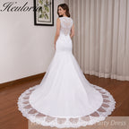 HEULORIA vintage Mermaid Wedding Dress sweetheart lace beading bride dress Robe de mariage customize ME-1231