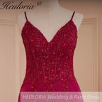 HEULORIA Sweetheart Lace Beading Mermaid Evening Dresses Long Formal Prom Dresses