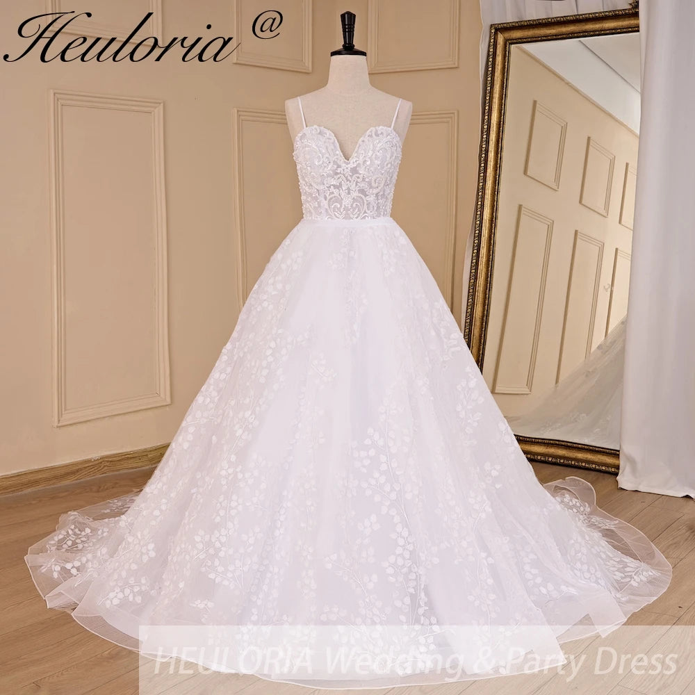 HEULORIA elegant ball gown princess wedding dress sweetheart lace beading bride dress Robe De Mariee Wedding gown AL-735