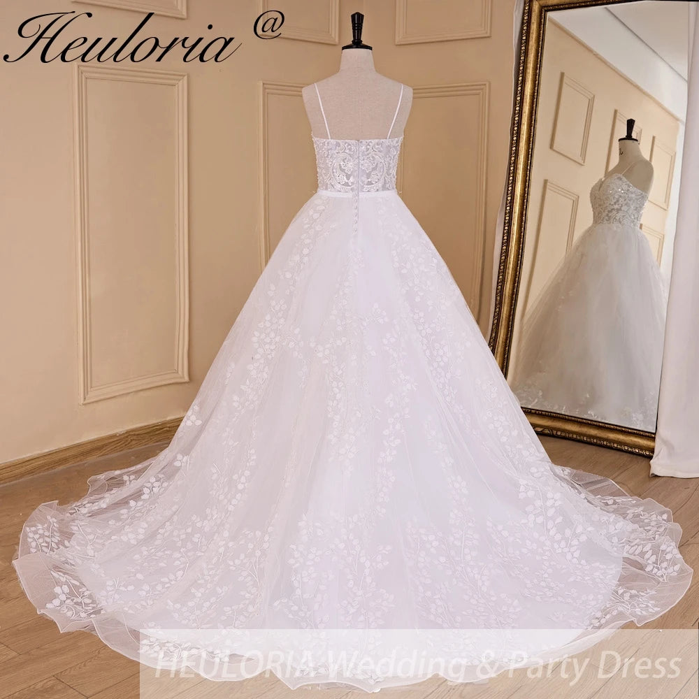 HEULORIA elegant ball gown princess wedding dress sweetheart lace beading bride dress Robe De Mariee Wedding gown AL-735