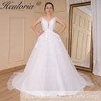 HEULORIA elegant wedding dress A line lace bride dress Robe De Mariee Wedding Bride Dress AL-787