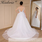 HEULORIA elegant wedding dress A line lace bride dress Robe De Mariee Wedding Bride Dress AL-787