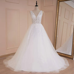 HEULORIA Boho robe de mariée col en V dentelle perles robe de mariée grande taille robe de mariée une ligne robe de mariée 