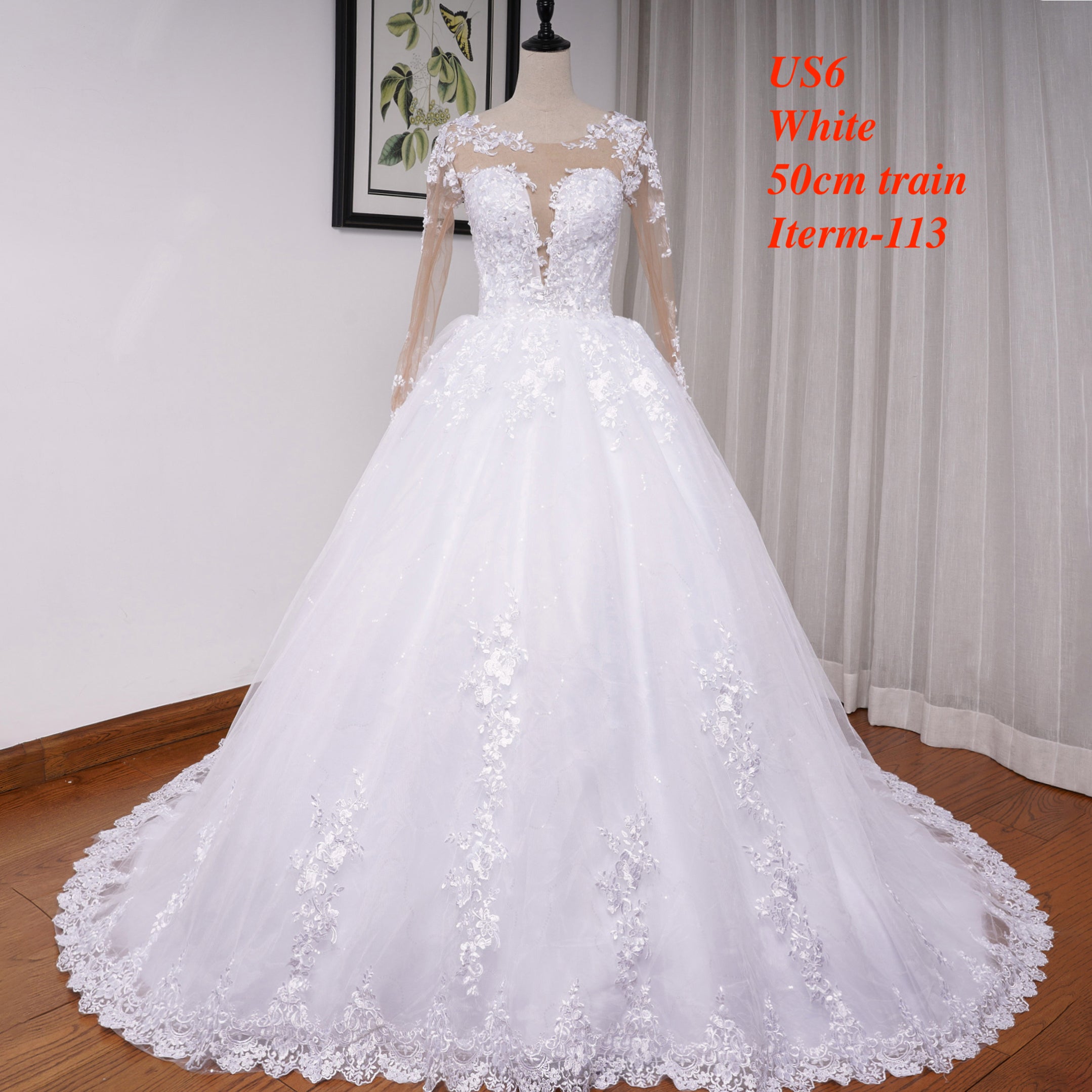 HEULORIA  wedding dress Stock! BIG SALE! Ship Immediately!