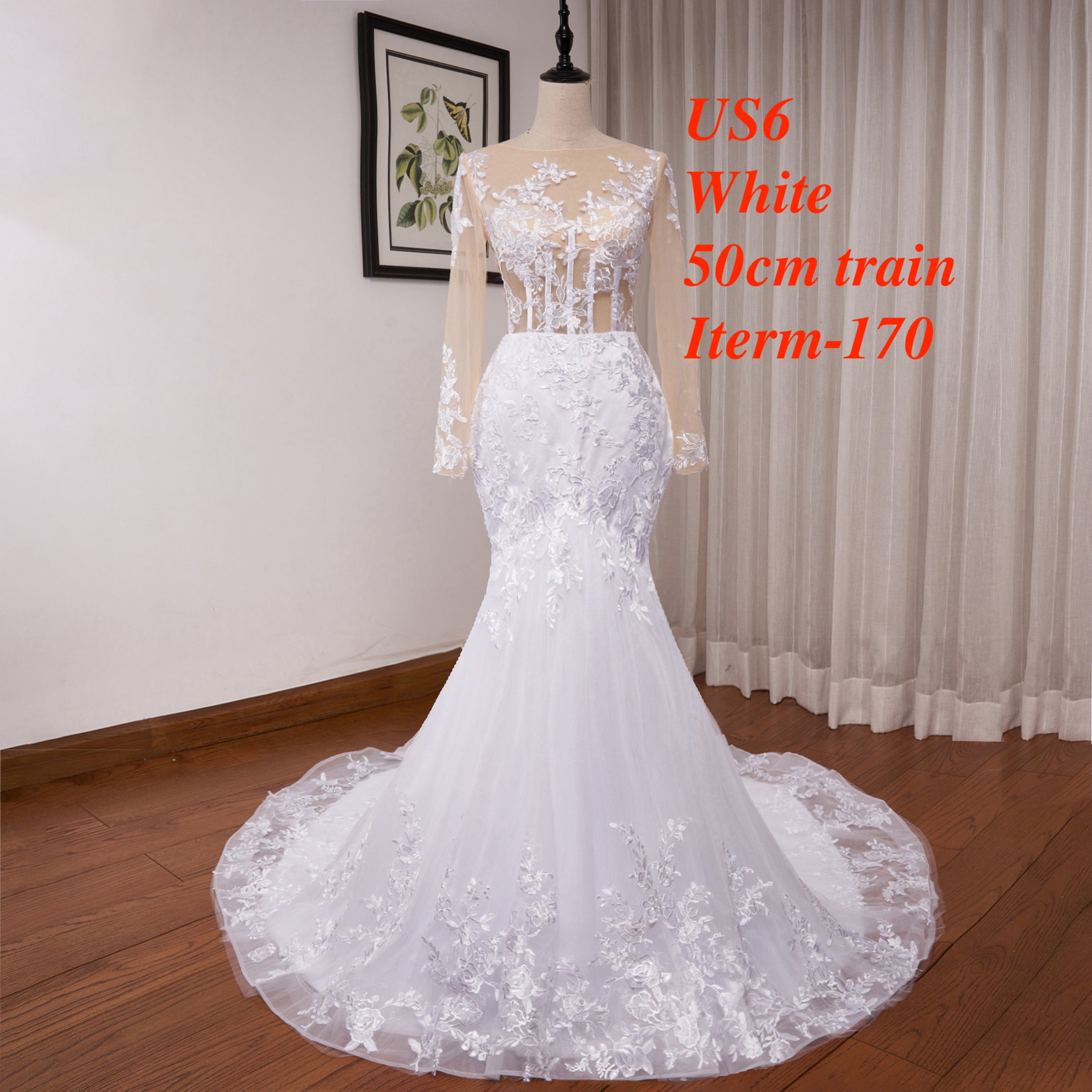 HEULORIA  wedding dress Stock! BIG SALE! Ship Immediately!