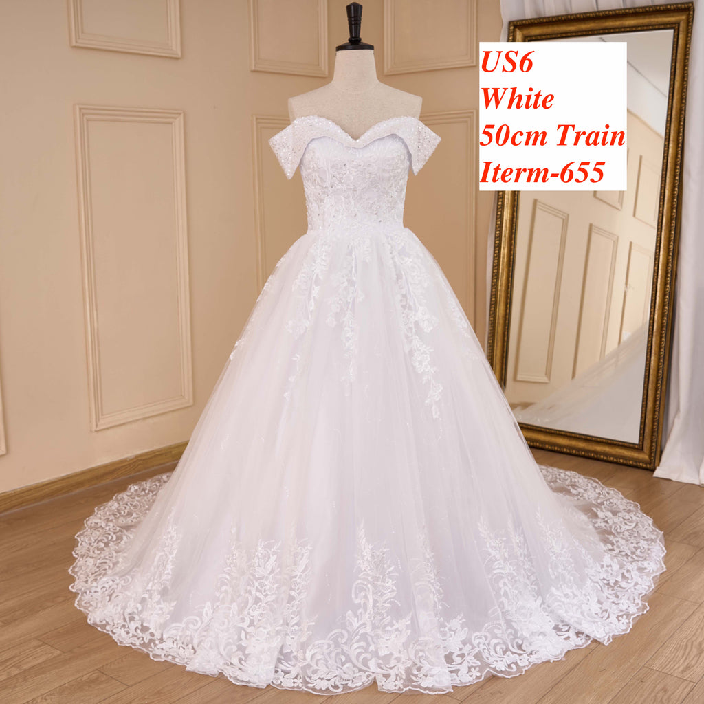 HEULORIA  wedding dress Stock! BIG SALE! Ship Immediately!