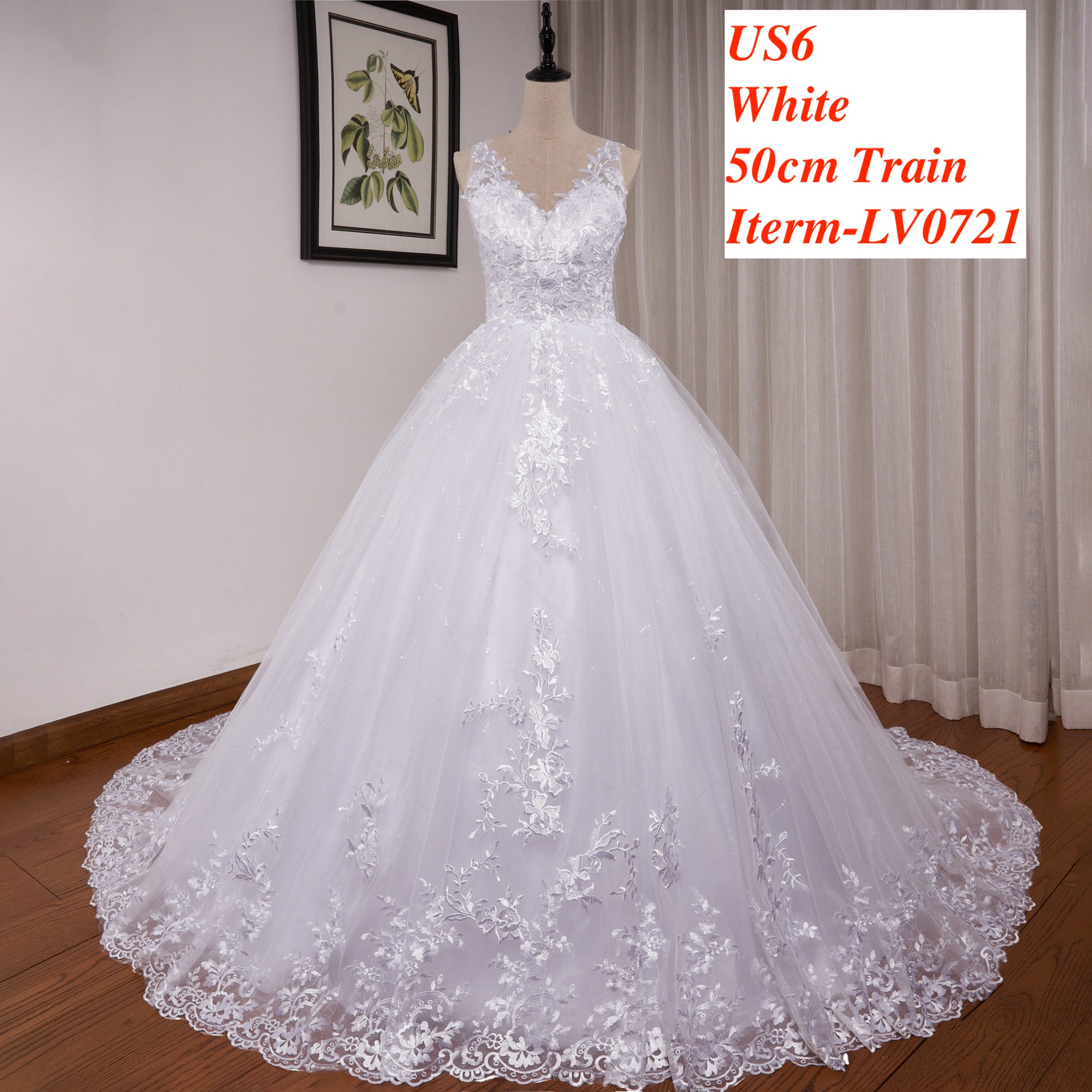 HEULORIA  wedding dress Stock! BIG SALE! Ship Immediately!