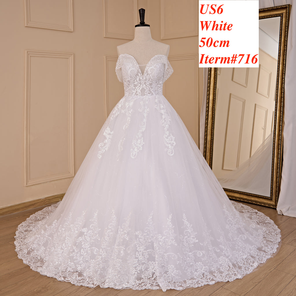 HEULORIA  wedding dress Stock! BIG SALE! Ship Immediately!