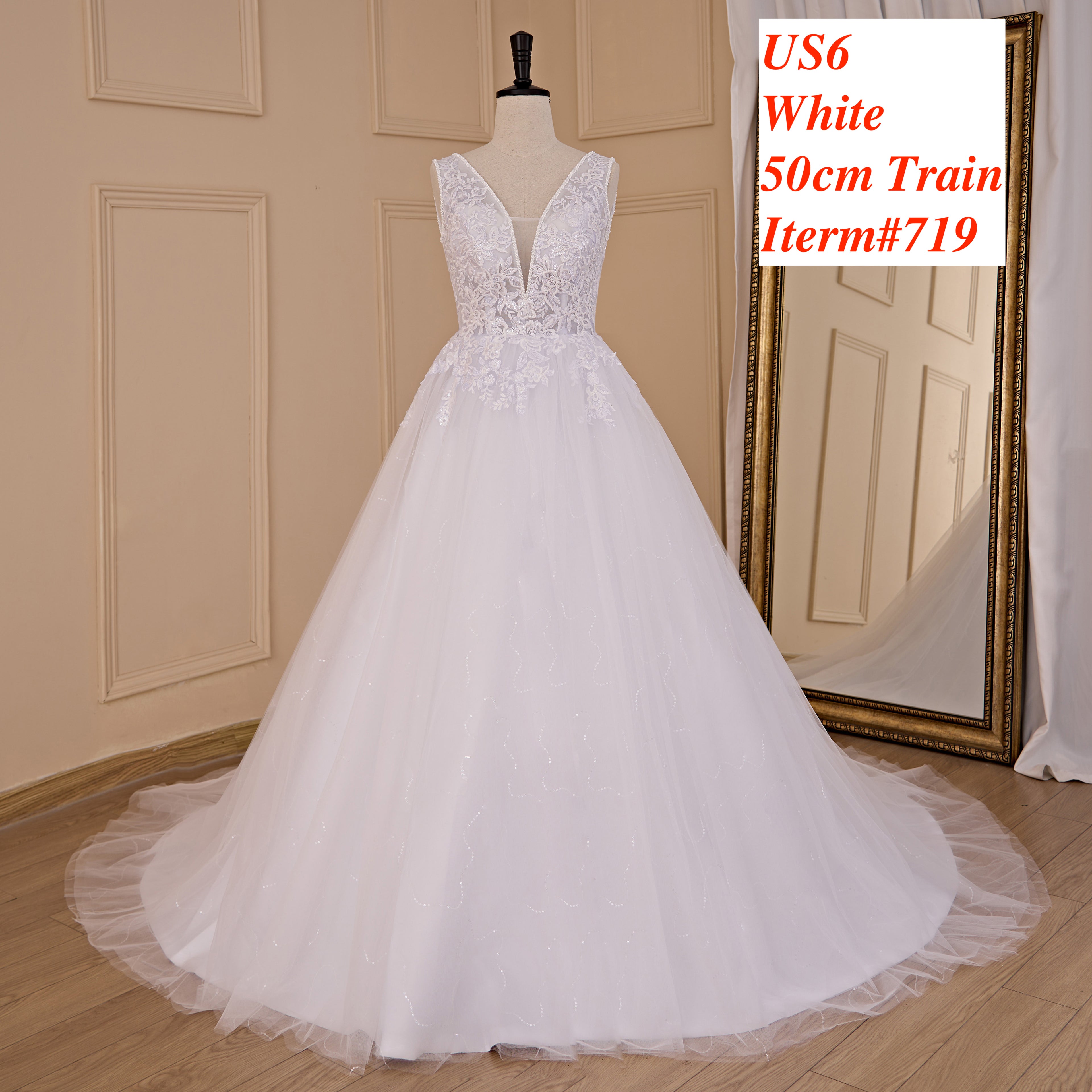 HEULORIA  wedding dress Stock! BIG SALE! Ship Immediately!