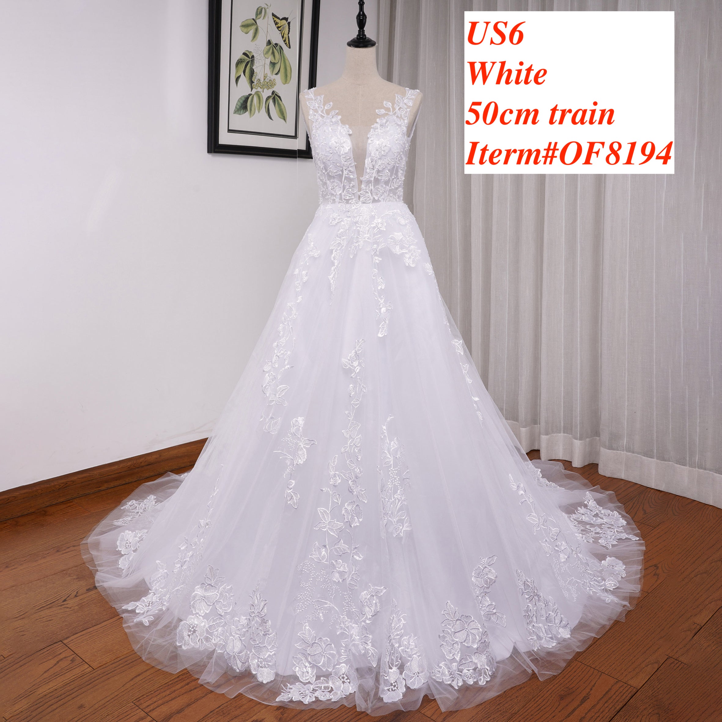HEULORIA  wedding dress Stock! BIG SALE! Ship Immediately!