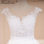 HEULORIA Princess Ball Gown Wedding Dress sleeveless bride dress Sweetheart plus size robe de mariee Lace beading Wedding Bridal Gown BA-586