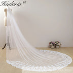 Cathedral Wedding Veil Lace bridal veil with Metal Comb Length 300cm width 300cm for Bride VL-114