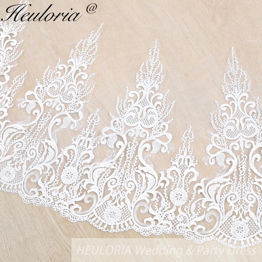Cathedral Wedding Veil Lace bridal veil with Metal Comb Length 300cm width 300cm for Bride VL-133