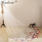 Cathedral Wedding Veil Lace bridal veil with Metal Comb Length 300cm width 300cm for Bride VL-63