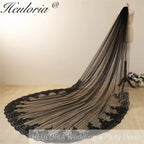 Cathedral Wedding Veil Lace bridal veil with Metal Comb Length 300cm width 300cm for Bride  VL-37