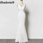 heuloria-V-Neck Cutout Mermaid Evening Dress with Beaded Back-ed-14