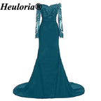 heuloria-Burgundy Off-the-Shoulder Lace Mermaid Evening Dress with Long Sleeves-ed-77