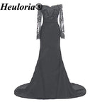 heuloria-Burgundy Off-the-Shoulder Lace Mermaid Evening Dress with Long Sleeves-ed-77