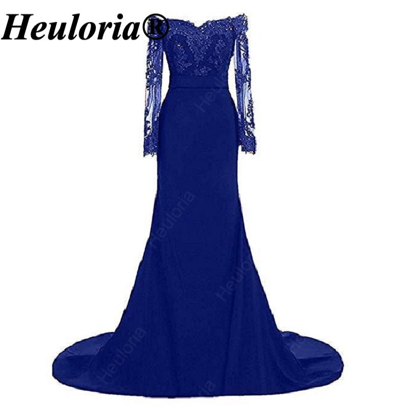 heuloria-Burgundy Off-the-Shoulder Lace Mermaid Evening Dress with Long Sleeves-ed-77