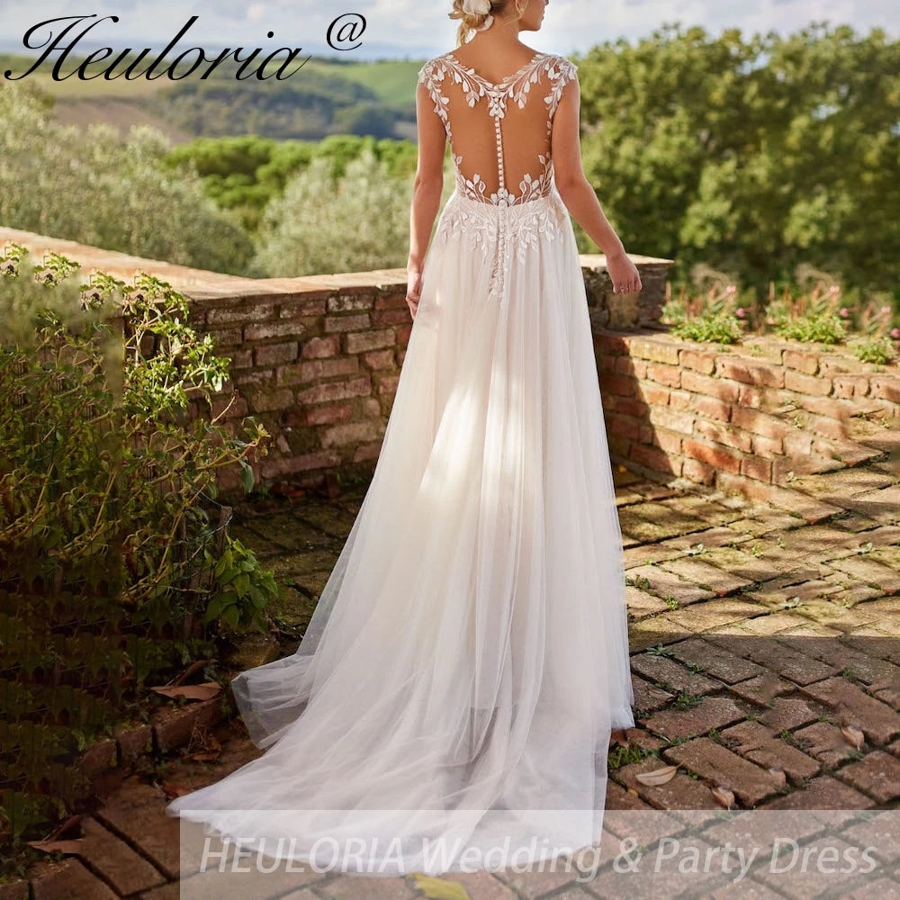 elegant A line Wedding Dress Sparkly Glitter lace bride Dress 50cm / 12 / Ivory elegant A line Wedding Dress Sparkly Glitter lace bride Dress 50cm / 12 / Ivory