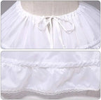 6 Hoop Crinoline Petticoats Floor Length Underskirt for Ball Gown style dress for bride