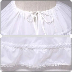6 Hoop Crinoline Petticoats Floor Length Underskirt for Ball Gown style dress for bride