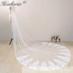 Cathedral Wedding Veil Lace bridal veil with Metal Comb Length 300cm width 300cm for Bride VL-134