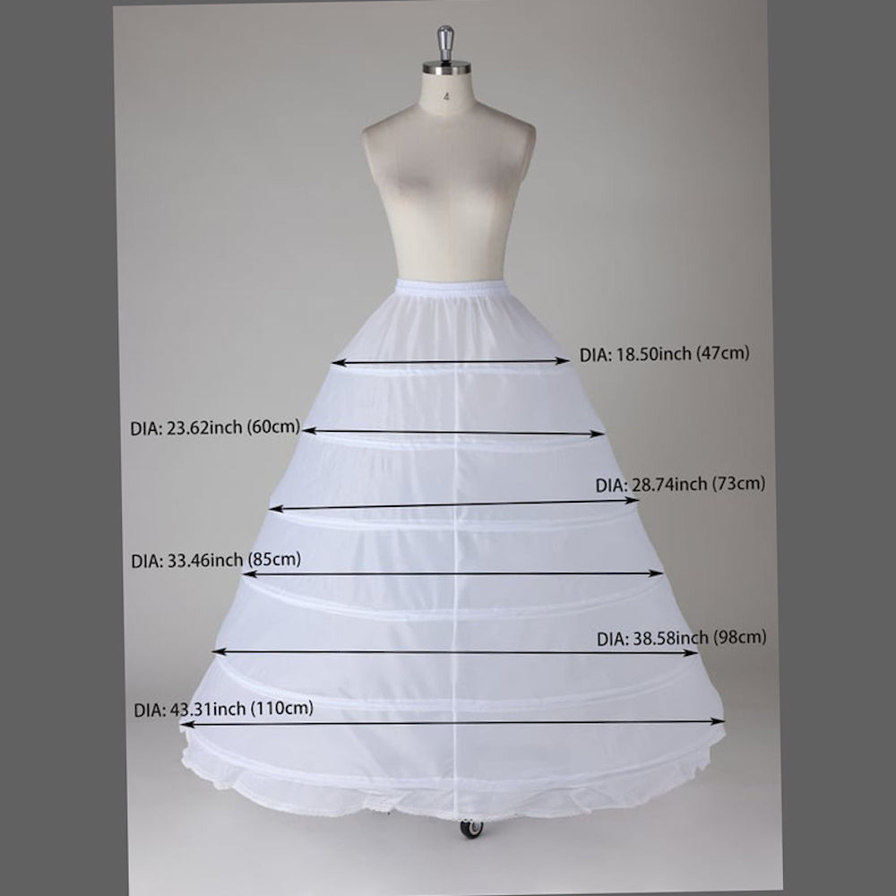 Ball Gown Slip Floor-Length 1 Tiers Petticoats Imagen secundaria del producto