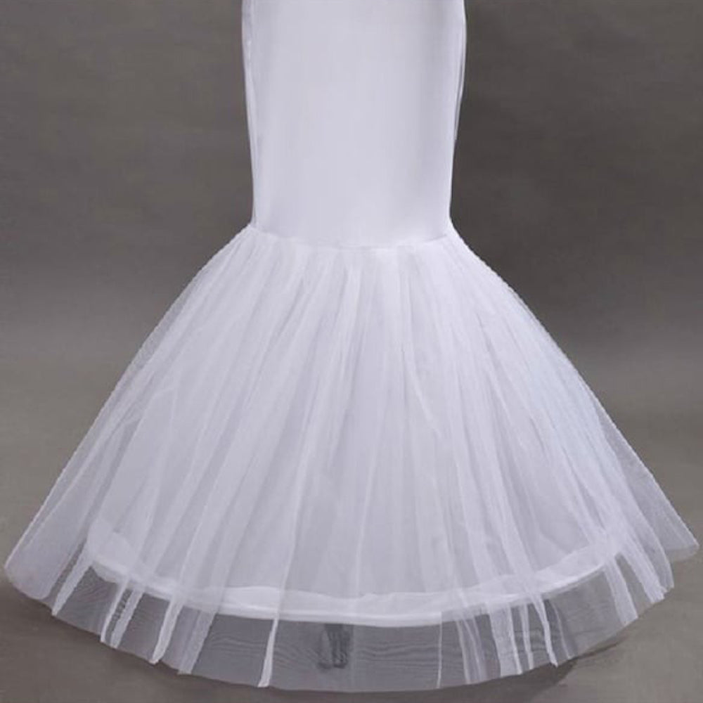 Mermaid and Trumpet Gown Slip Floor-Length 2 Tiers Petticoats