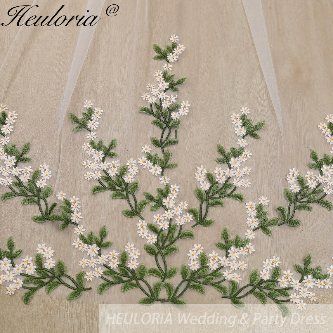 Cathedral Wedding Veil Lace bridal veil with Metal Comb Length 300cm width 300cm for Bride VL-104