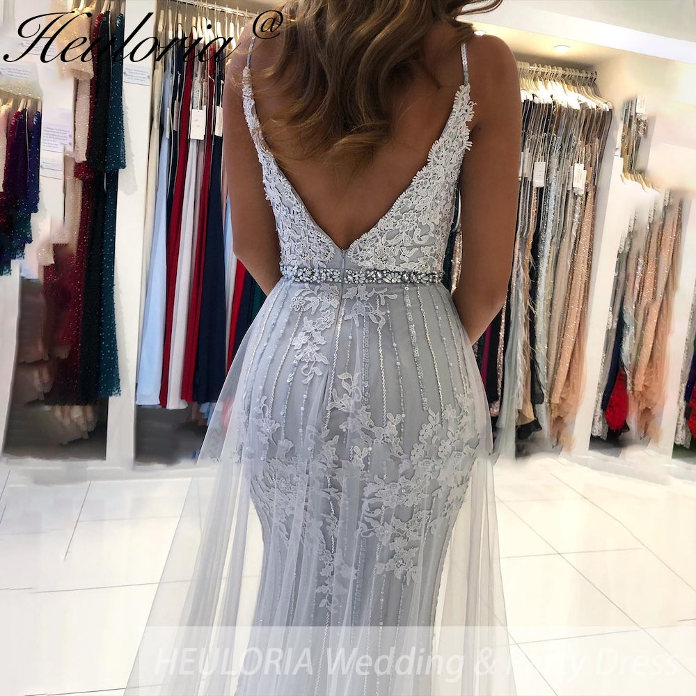 Customized Mermaid Prom Dress Mermaid Sweetheart Evening Dress 2025 Detachable Tulle Train Formal Party Gowns