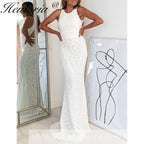 Sparky sequined evening dresses round neck backless long formal dress women elegant mermaid vestidos de fiesta  elegant backless evening gowns