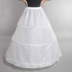A-Line Slip Ankle-Length 1 Tiers Petticoats A Line Style underskirt 3 loops for bride