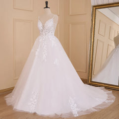 HEULORIA elegant wedding dress A line lace applique bridal dress Robe De Mariee Wedding Bride Dress AL-631
