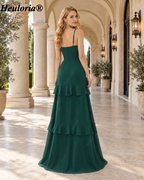 heuloria-dV-Neck Cascading Ruffle Bridesmaid Dress with Slit-ed-538