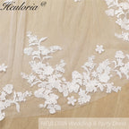 Cathedral Wedding Veil Lace bridal veil with Metal Comb Length 300cm width 300cm for Bride VL-102